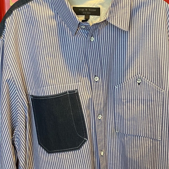 rag & bone Levine slim fit button down shirt. - Picture 6 of 10